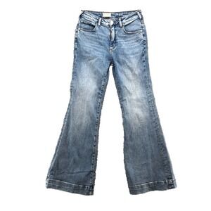 Pilcro Flare Jeans Womens 28 6 Blue Denim Mid Rise Y2K Retro 90s Casual Stretch